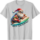 Mele Kalikimaka Surfing Merry Christmas Surfer Santa T-Shirt - T-Shirt | Ash