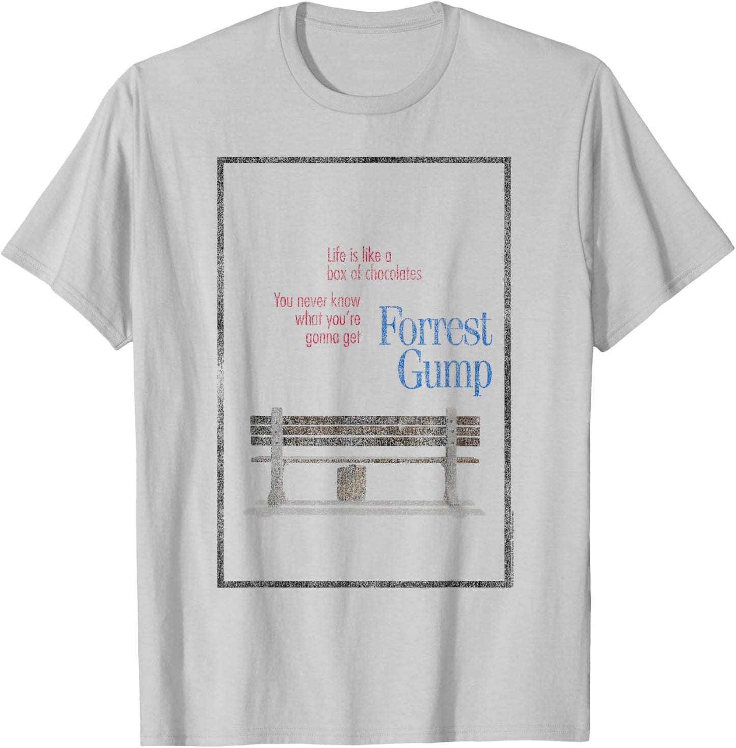Forrest Gump Box of Chocolates T-Shirt - T-Shirt | Ash
