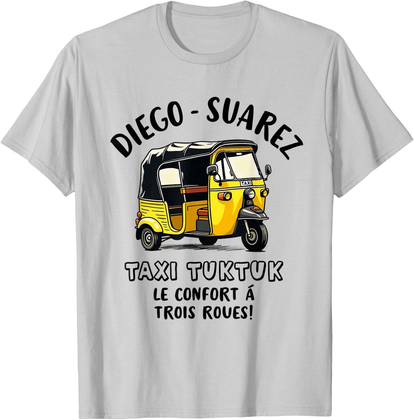 Taxi Driver TukTuk Travel Travellers Humor Fun , white, S T-Shirt - T-Shirt | Ash