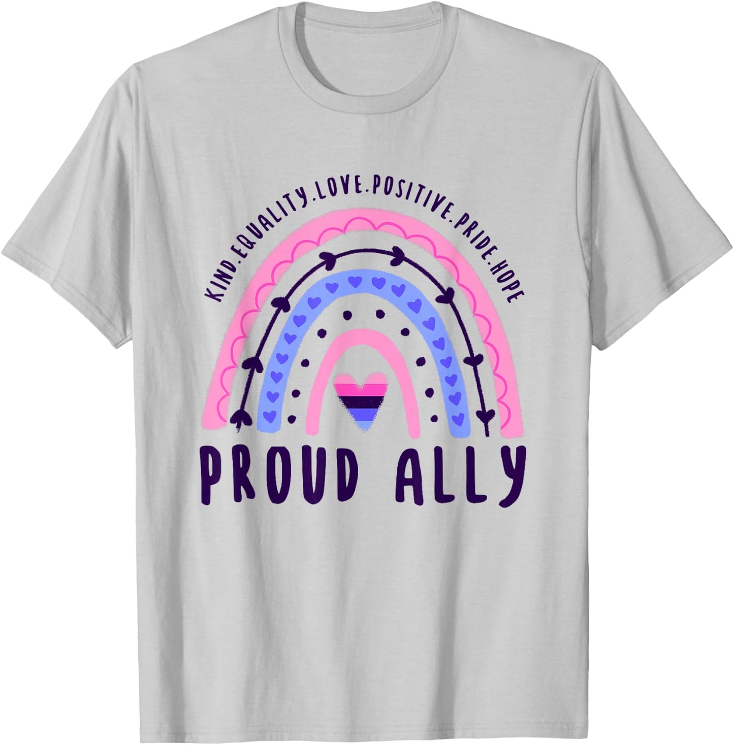 Omnisexual Pride Proud Ally Omnisexual T-Shirt - T-Shirt | Ash