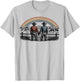 Retro Rainbows Rodeos Western Gay Cowboy LGBTQ Pride Month T-Shirt - T-Shirt | Ash