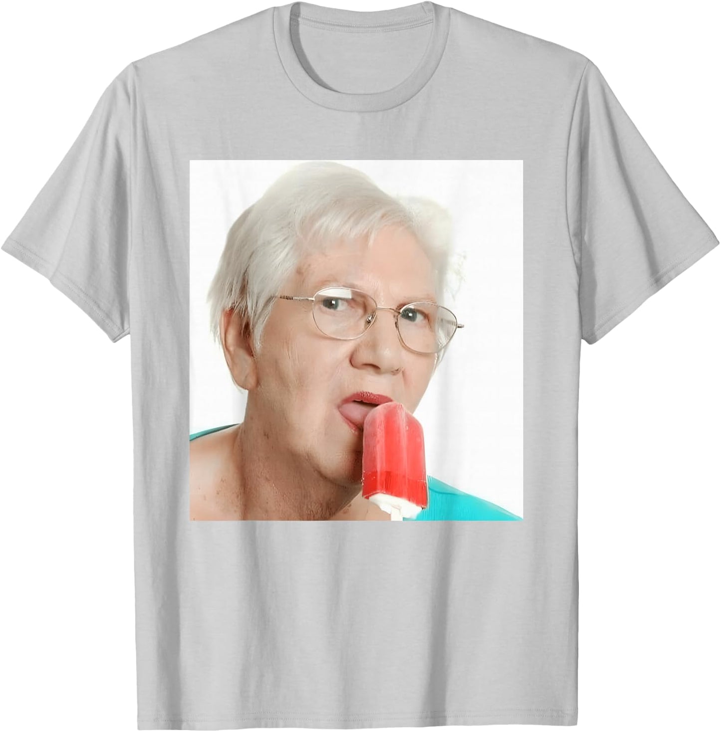 GRANDMA JUST LICK IT. grandma licks ice meme lovers ice summer , white, S T-Shirt - T-Shirt | Ash