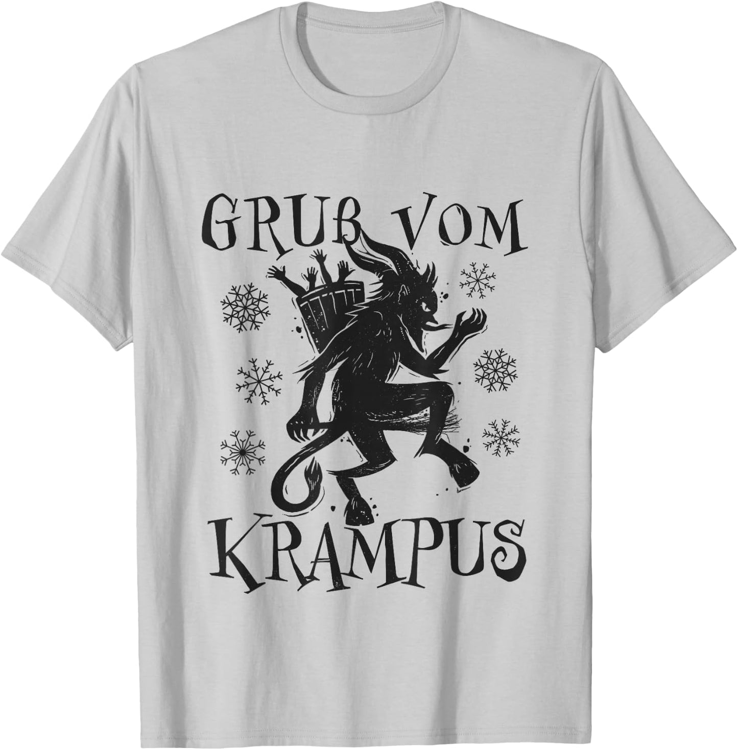 Kramperl Christmas Demon Santa's Helper Gruss Vom Krampus T-Shirt - T-Shirt | Ash