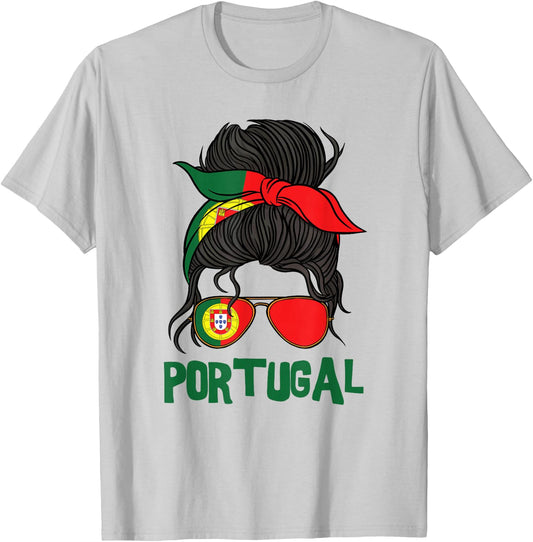 Portugal For Girl Portuguese Flag Portugal , White T-Shirt - T-Shirt | Ash