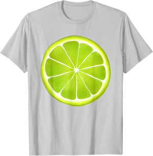 Lime Sliced Fruit Cute Easy Halloween Costume T-Shirt - T-Shirt | Ash