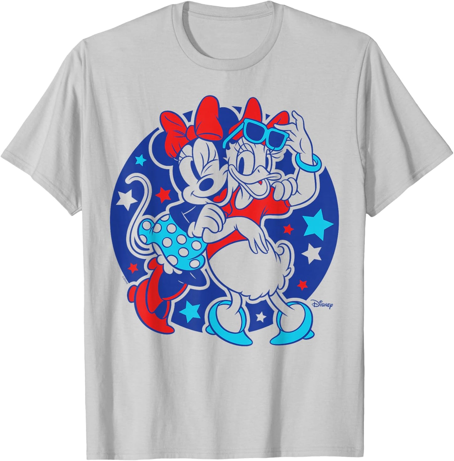 Minnie Mouse And Daisy Duck - Americana Red White And Blue T-Shirt - T-Shirt | Ash