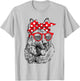 German Shepherd Dog Mom Bandana Sunglasses Mother's Day T-Shirt - T-Shirt | Ash