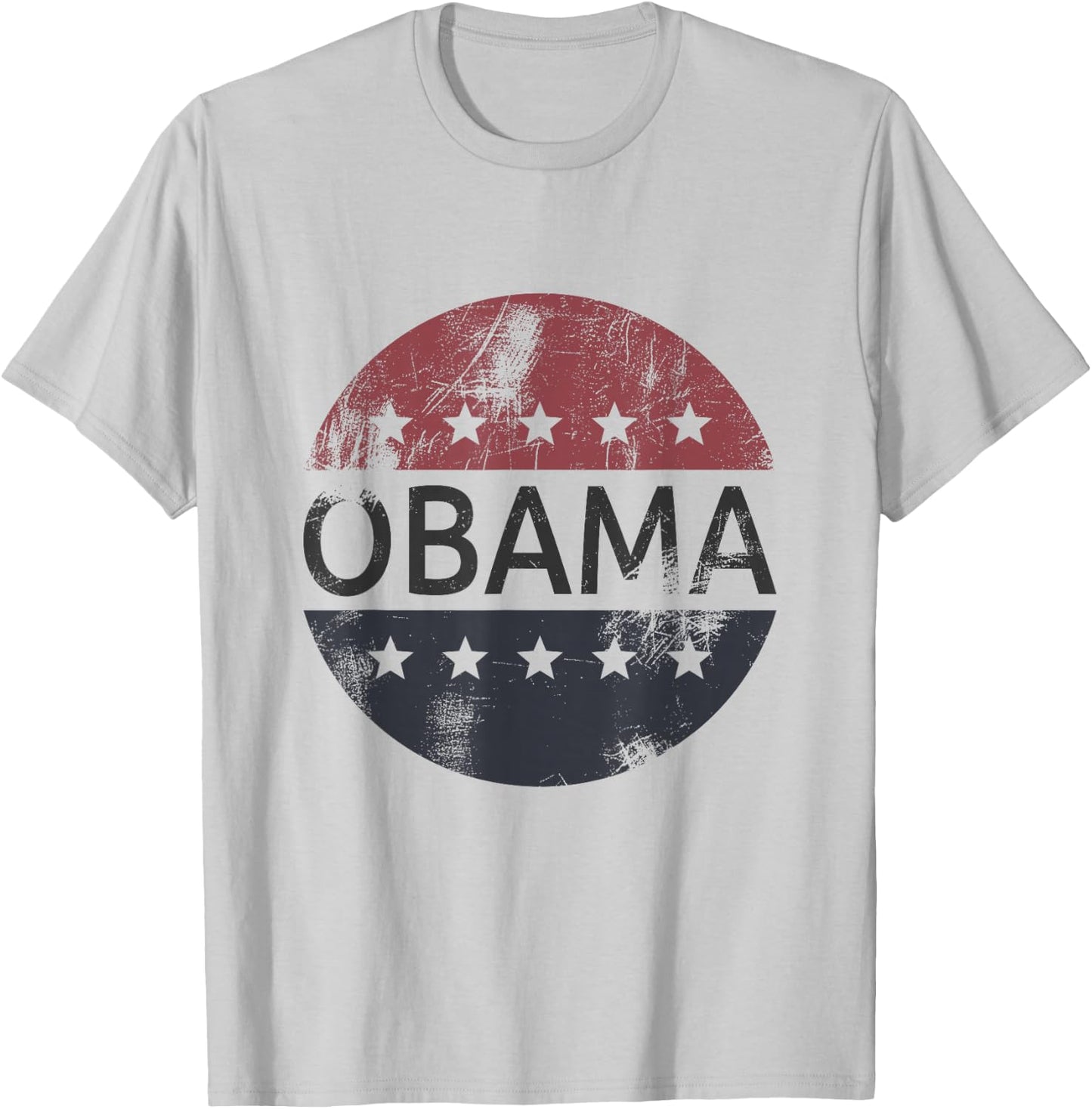Retro Obama Vintage Vote President Barack Obama T-Shirt - T-Shirt | Ash