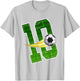 Soccer 10nd Birthday - I'm 10 - Children's Birthday T-Shirt - T-Shirt | Ash
