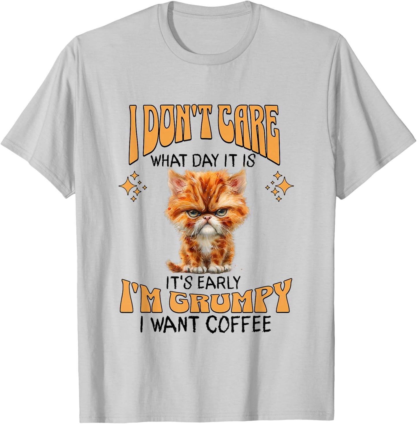 I Want Coffee T-Shirt - T-Shirt | Ash