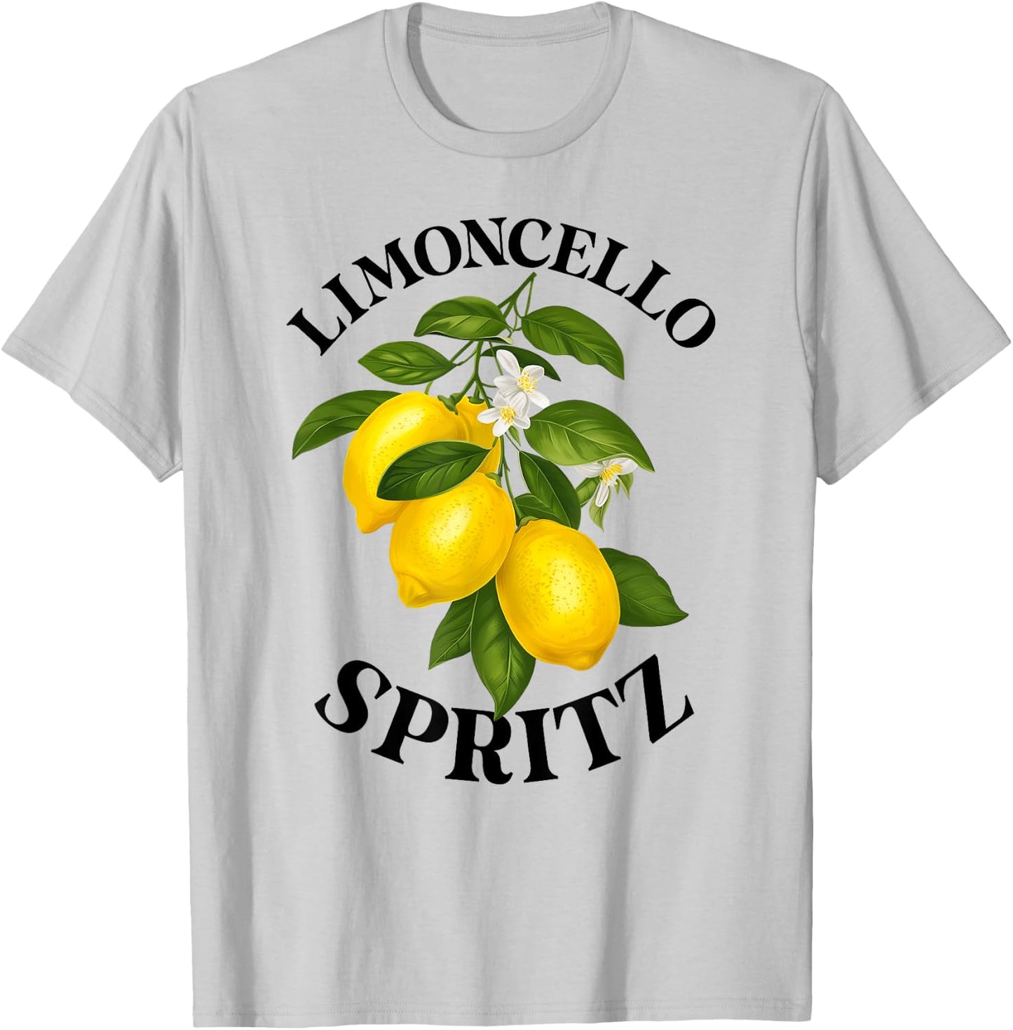LIMONCELLO SPRITZ X Lemons Liqueur Lemon Liqueur Lemon Fun , White T-Shirt - T-Shirt | Ash