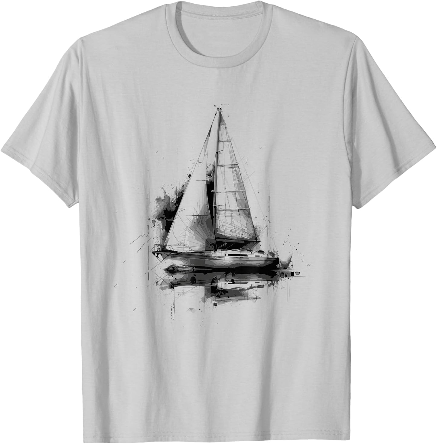 Sailboat Sailing Sailing Race T-Shirt - T-Shirt | Ash