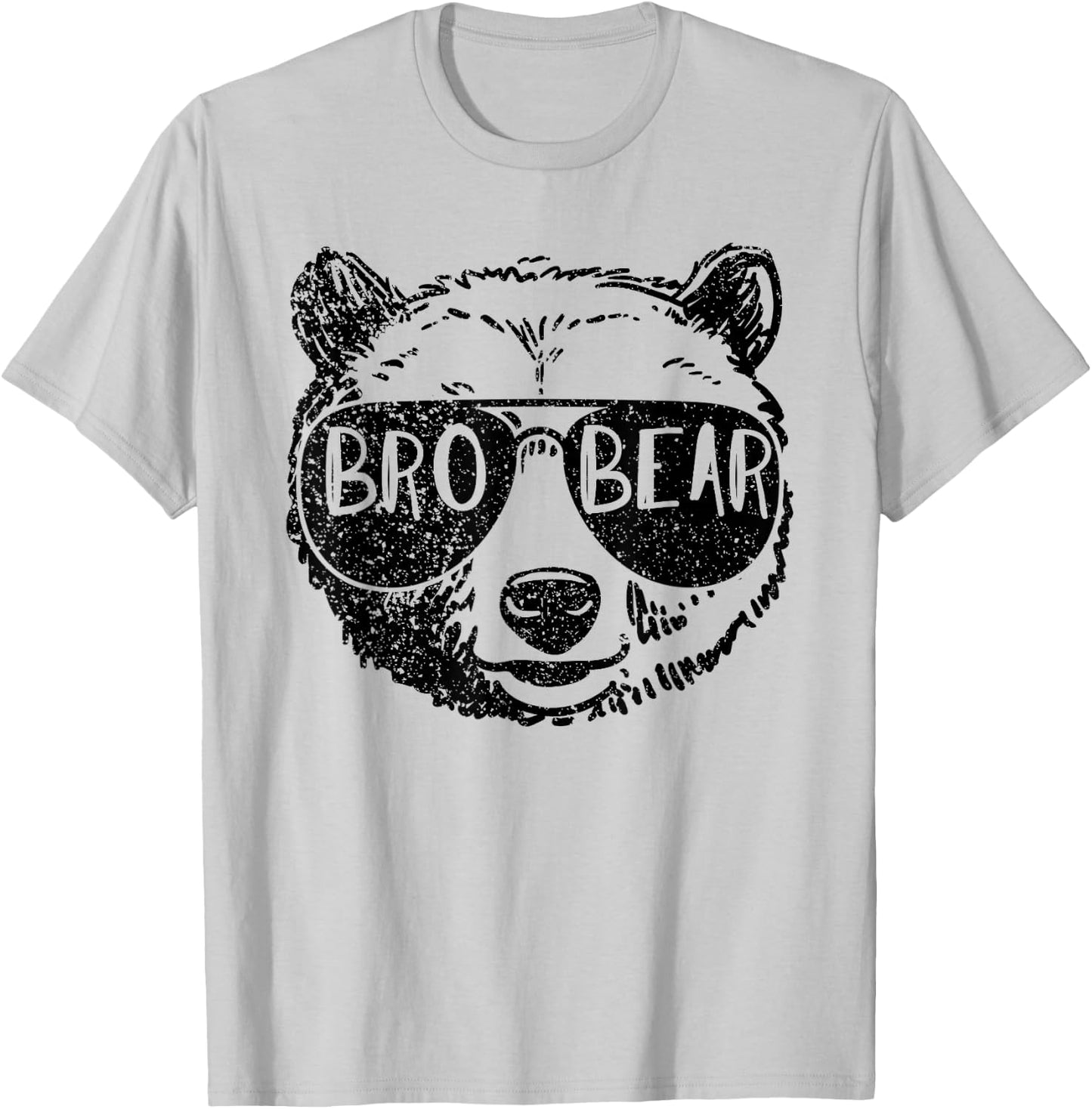 Brother Bear Face Sunglasses Big Little Brother Father's Day T-Shirt - T-Shirt | Ash