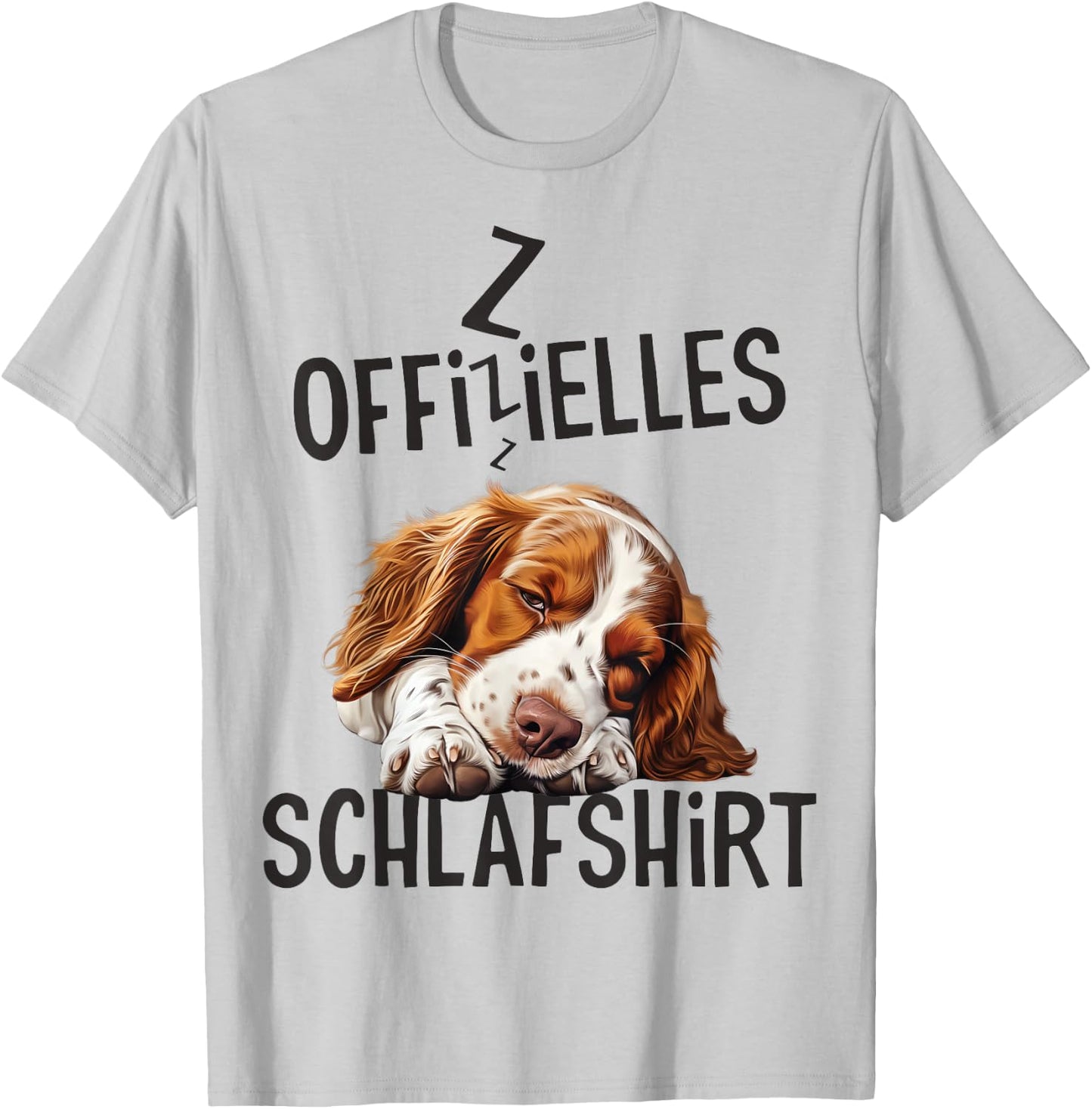 Offizielles Schlafshirt Hund Welsh Springer Spaniel Damen T-Shirt - T-Shirt | Ash