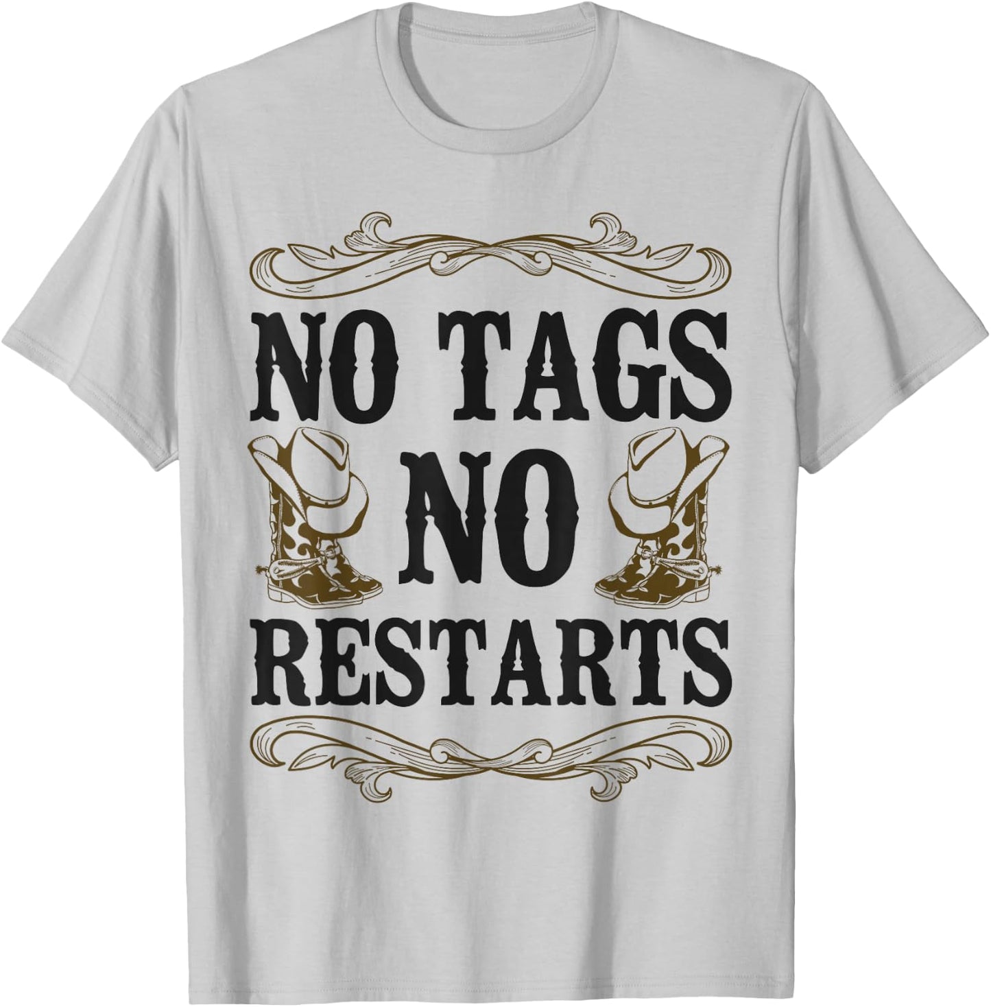 Line Dancing Dance Teacher No Tags No Restarts , White T-Shirt - T-Shirt | Ash