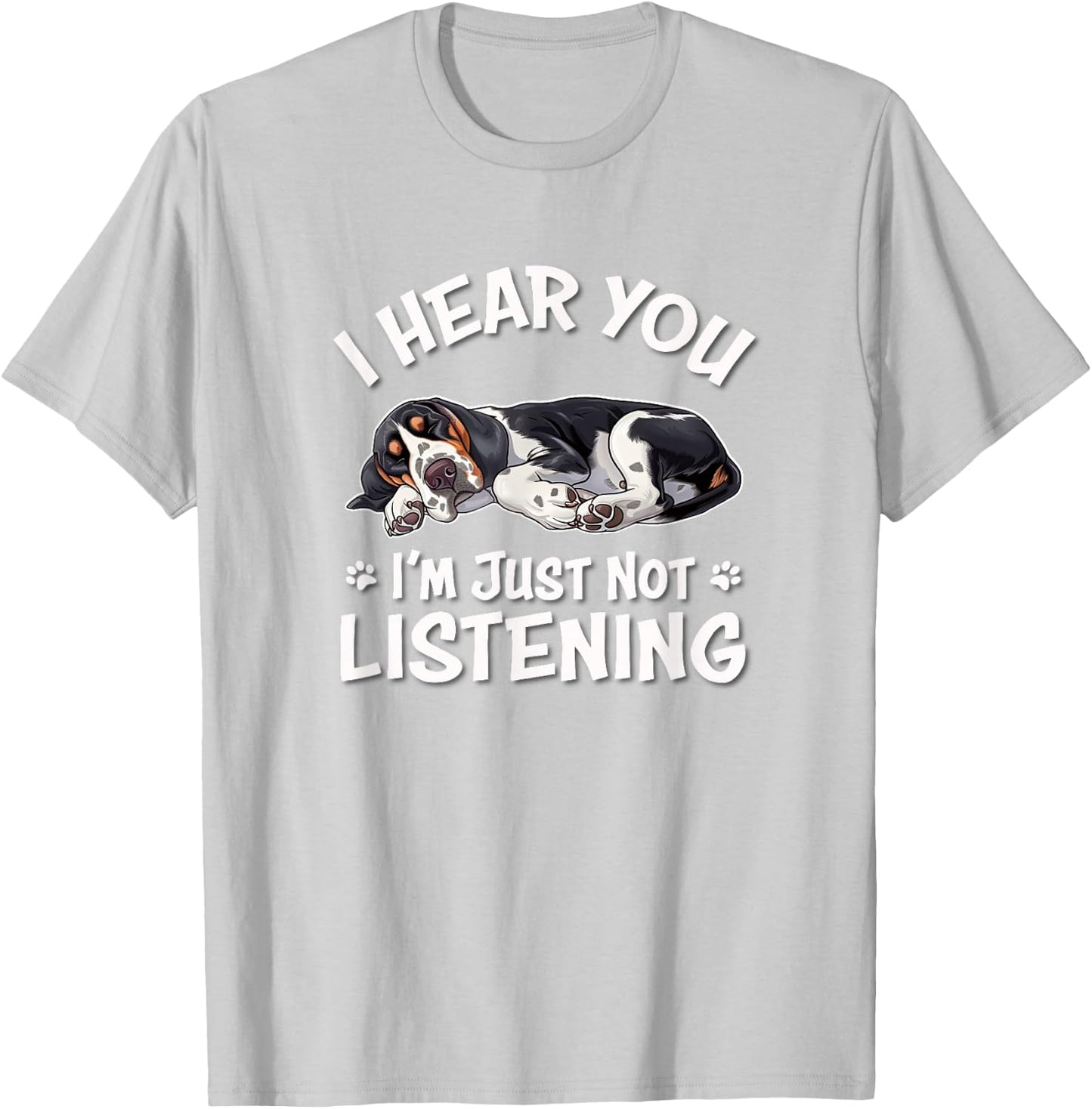 Funny Hear You Not Listening Bluetick Coonhound Lover T-Shirt - T-Shirt | Ash