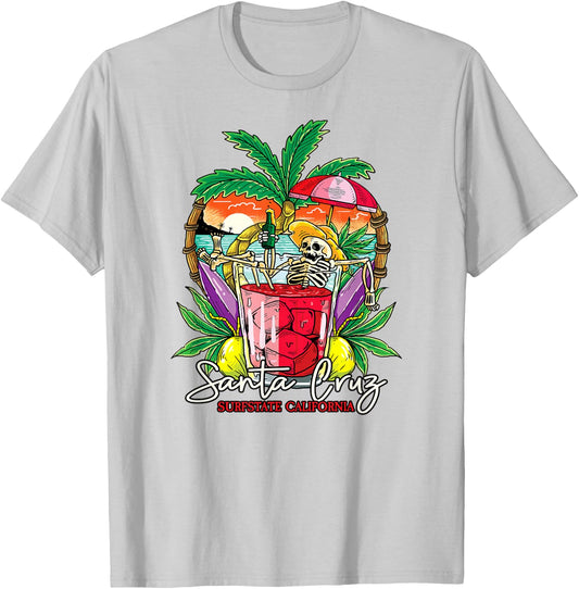 Santa Cruz CA Kalifornien Surfer I Santa Cruz Kalifornien T-Shirt - T-Shirt | Ash
