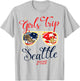 Girls Trip Seattle 2025 Shirts Weekend Birthday Squad T-Shirt - T-Shirt | Ash