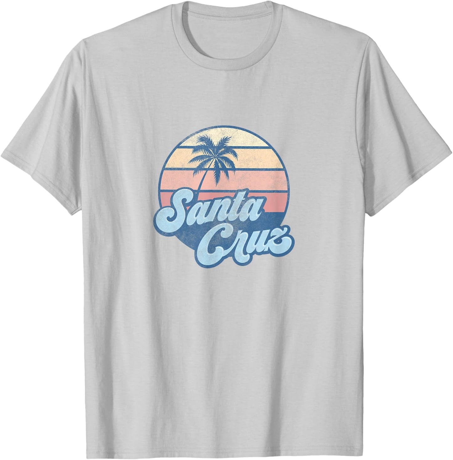 Santa Cruz California CA T Shirt Vintage 70s Surfer T-Shirt - T-Shirt | Ash
