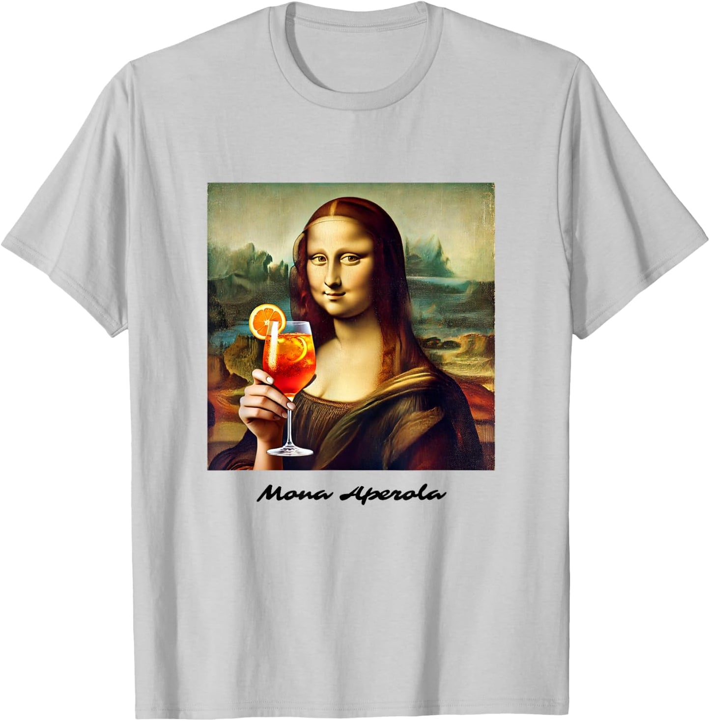 Mona Aperola | Holy Lisa Spritz Aperölchen Spritztour Team T-Shirt - T-Shirt | Ash