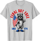 Trash Panda Freedom USA Flag Independence Day T-Shirt - T-Shirt | Ash