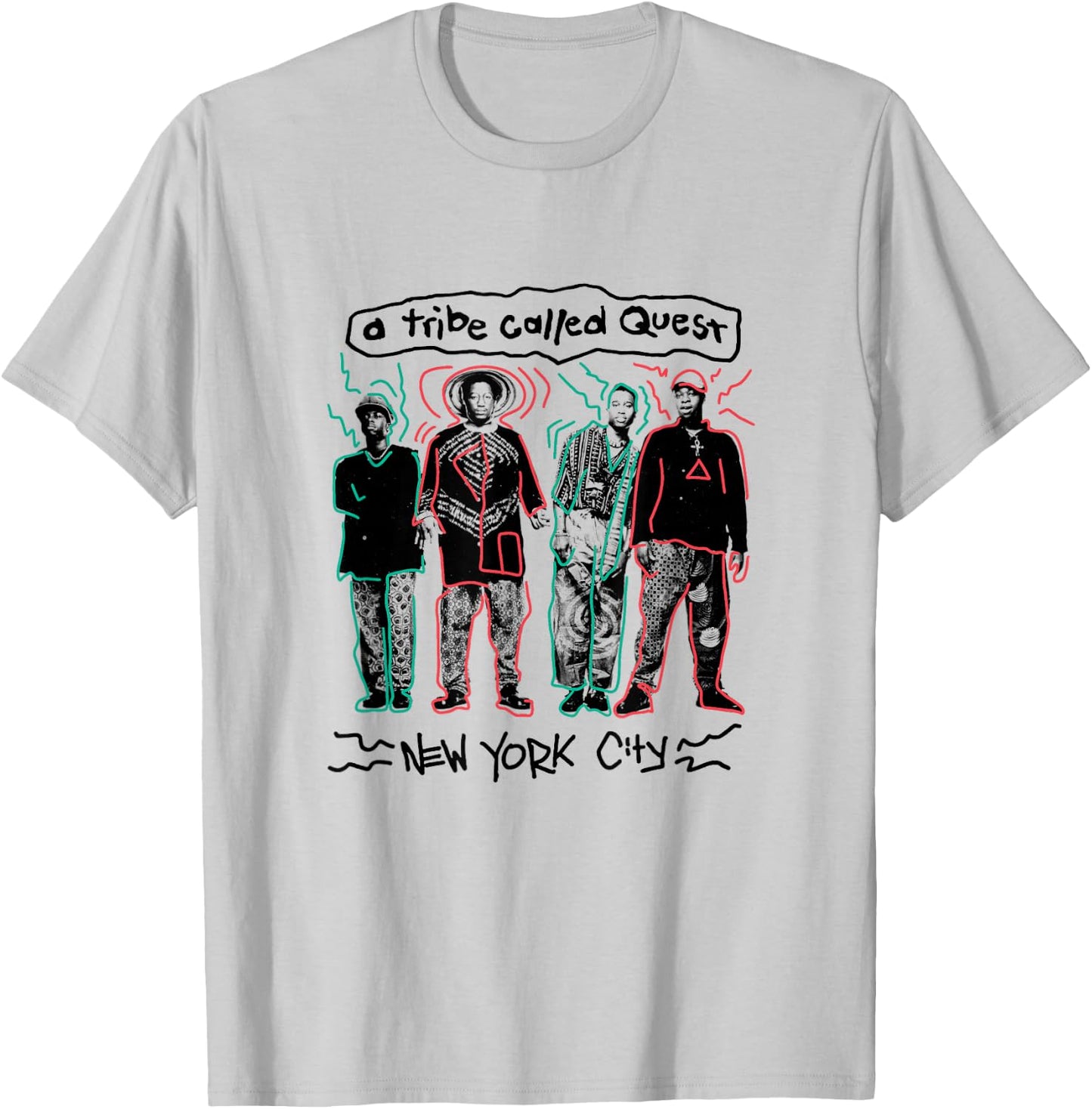 A Tribe Called Quest NYC Doodle T-Shirt - T-Shirt | Ash