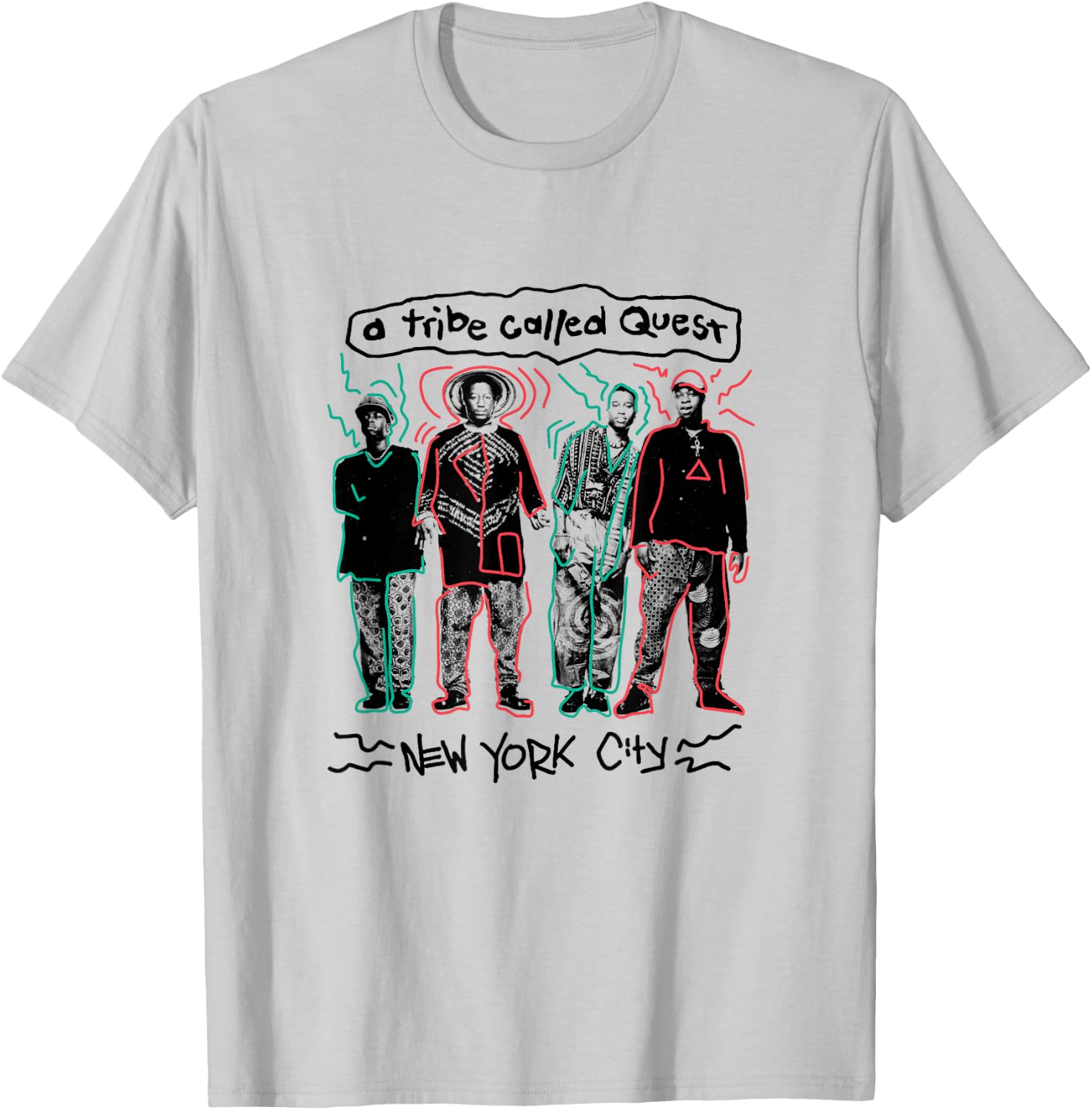 A Tribe Called Quest NYC Doodle T-Shirt - T-Shirt | Ash