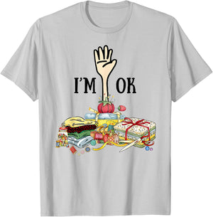 Sewing - I'm Ok T-Shirt - T-Shirt | Ash