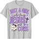 Just A Girl Who Loves Jesus and Cows Christian Cute T-Shirt - T-Shirt | Ash
