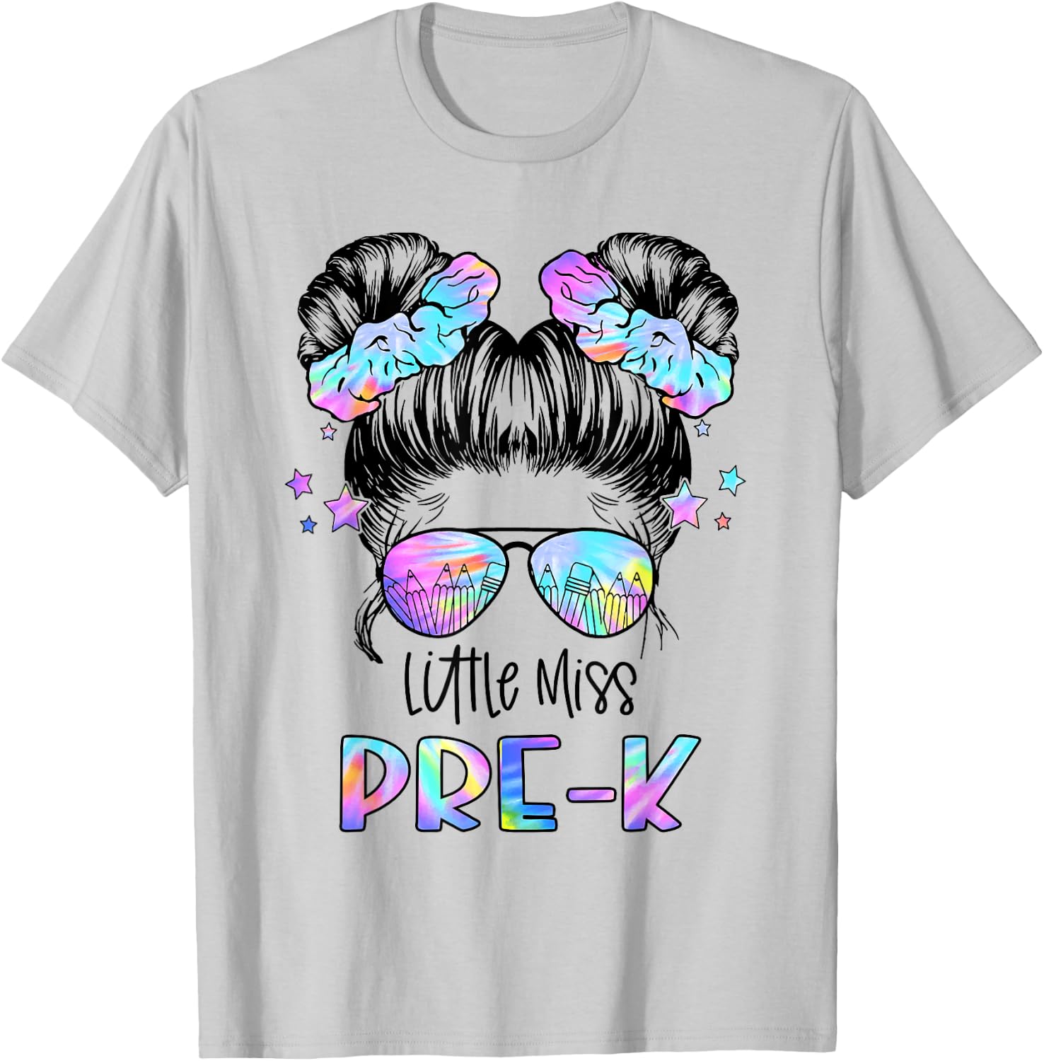Little Miss PRE-K First Day Of School Preschool Girls Kids T-Shirt - T-Shirt | Ash