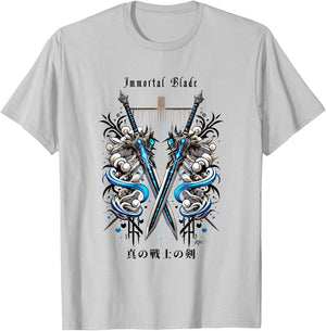 Immortal Blade in Japanese Anime retro vaporwave aesthetic T-Shirt - T-Shirt | Ash