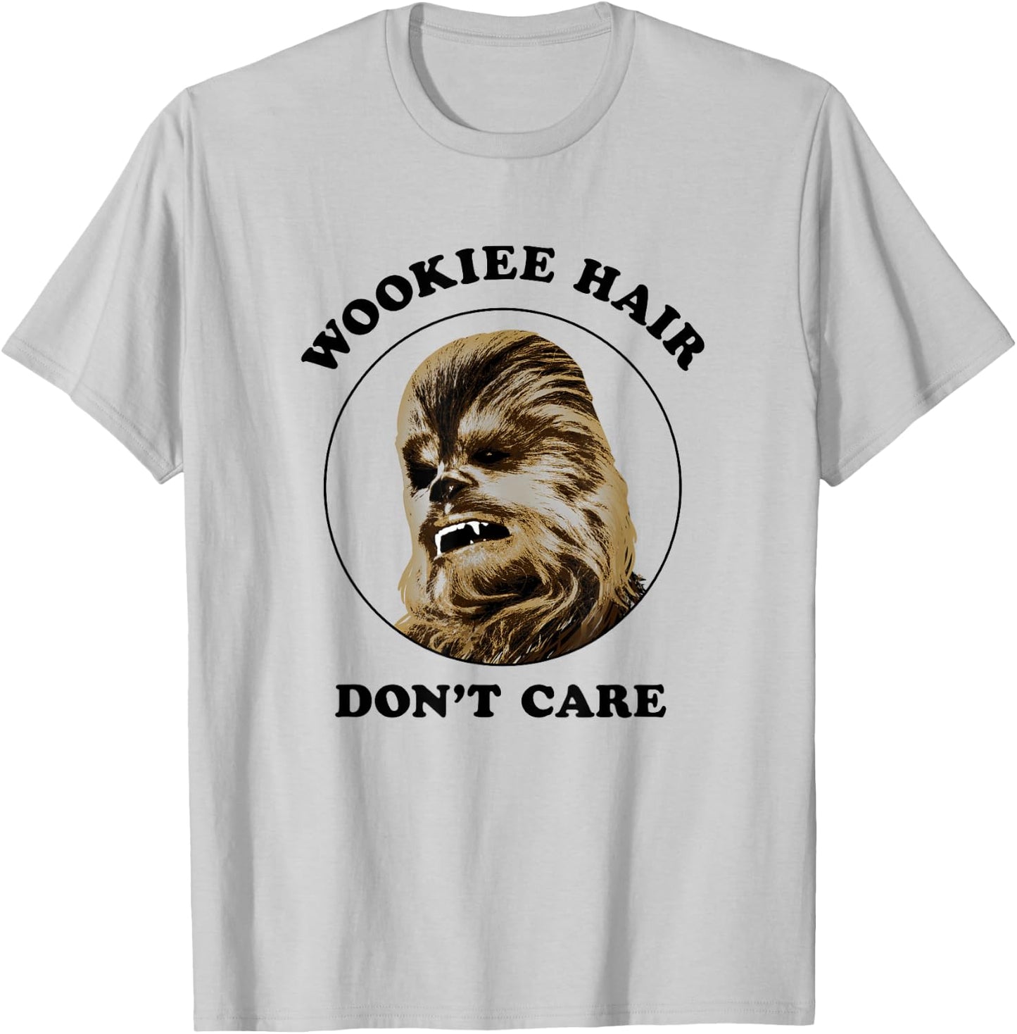 Star Wars Classic Vintage Chewbacca Wookie Hair Don't Care T-Shirt - T-Shirt | Ash