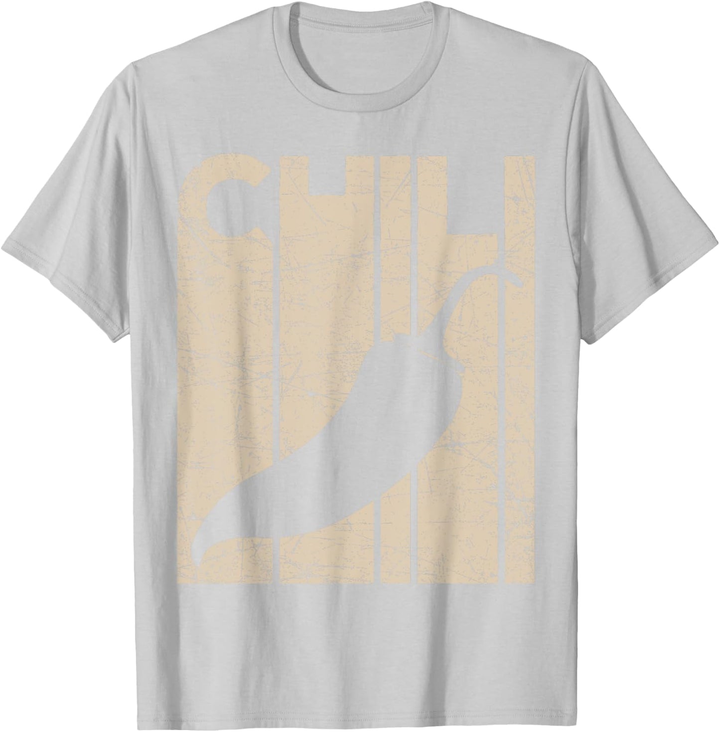 Chili Pepper Vintage Spicy Food Lover Retro Foodie T-Shirt - T-Shirt | Ash