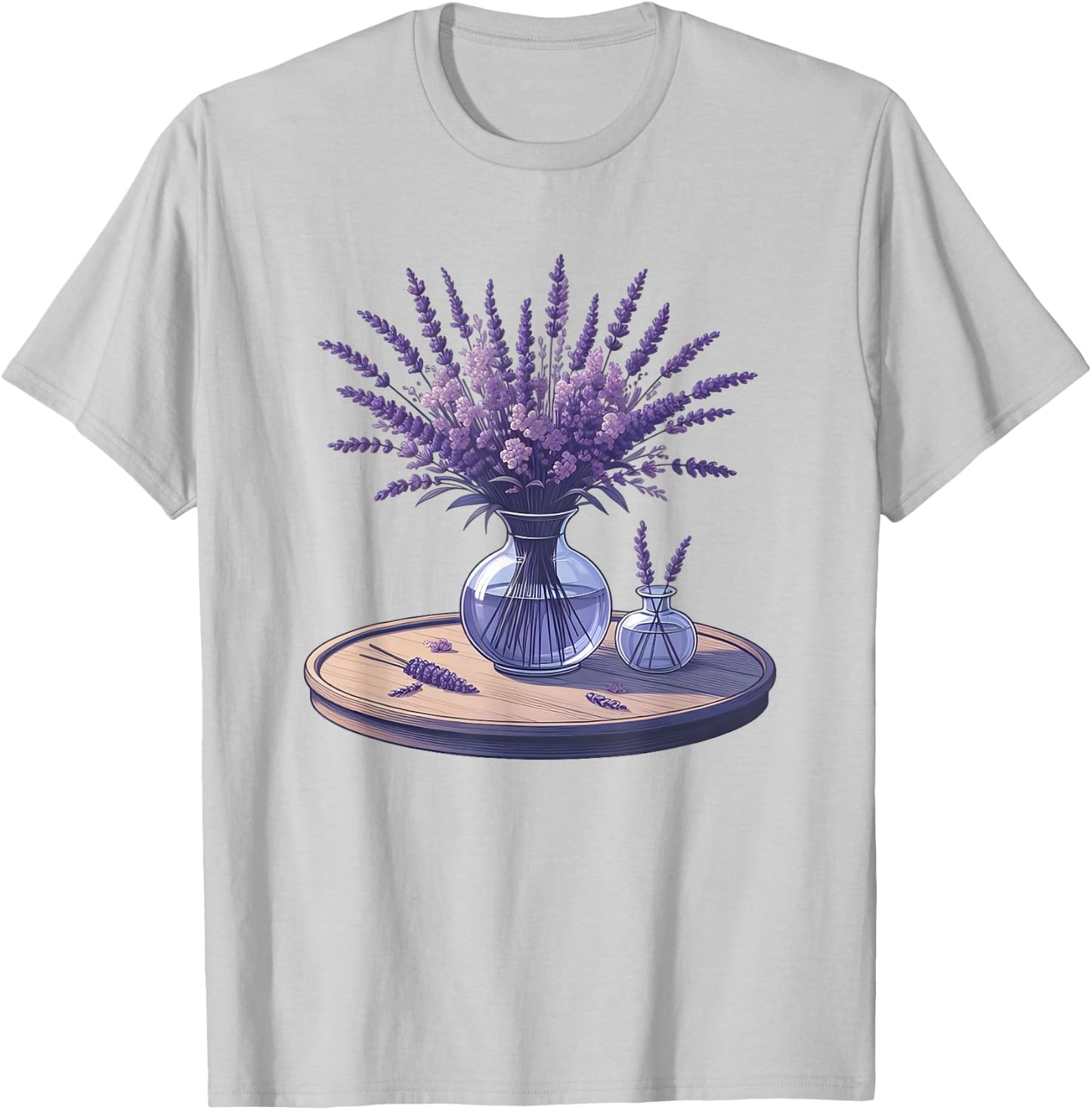 Lavender Flower , white, S T-Shirt - T-Shirt | Ash