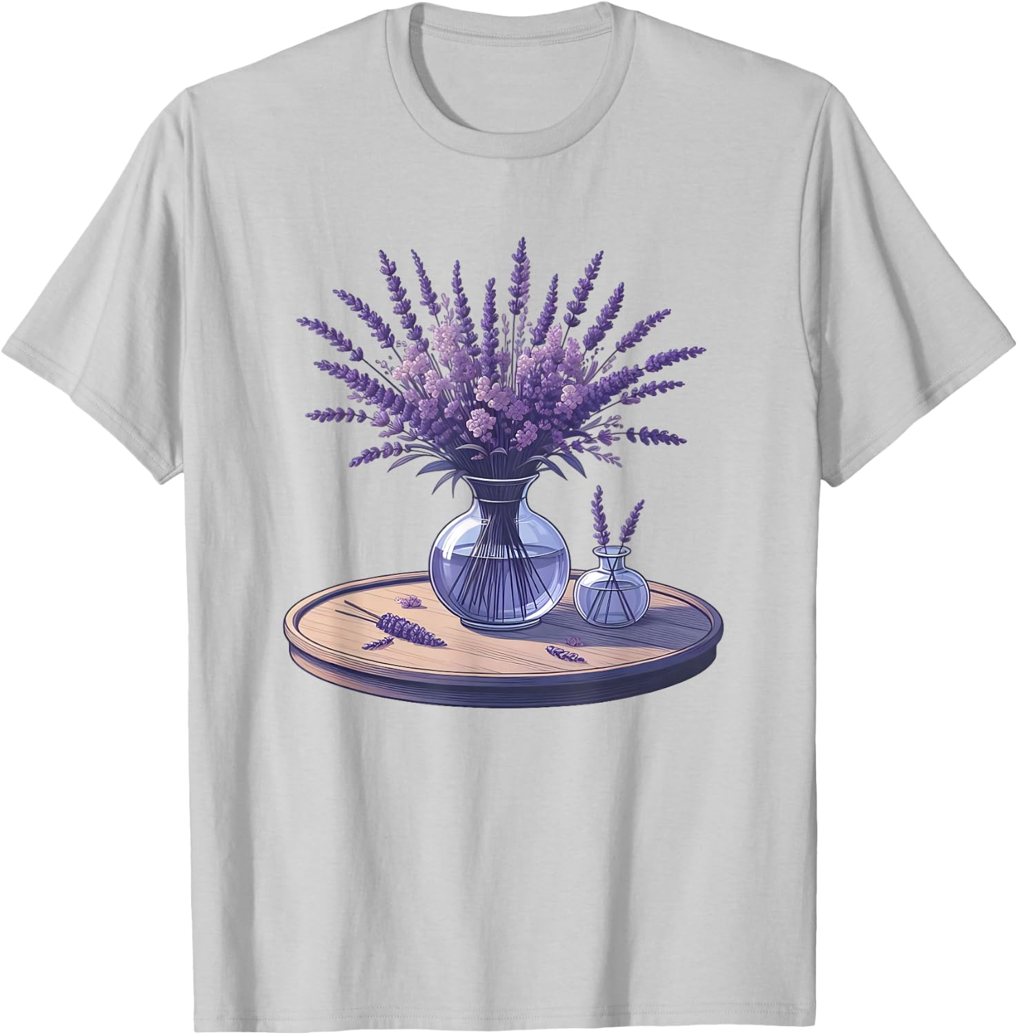 Lavender Flower , white, S T-Shirt - T-Shirt | Ash