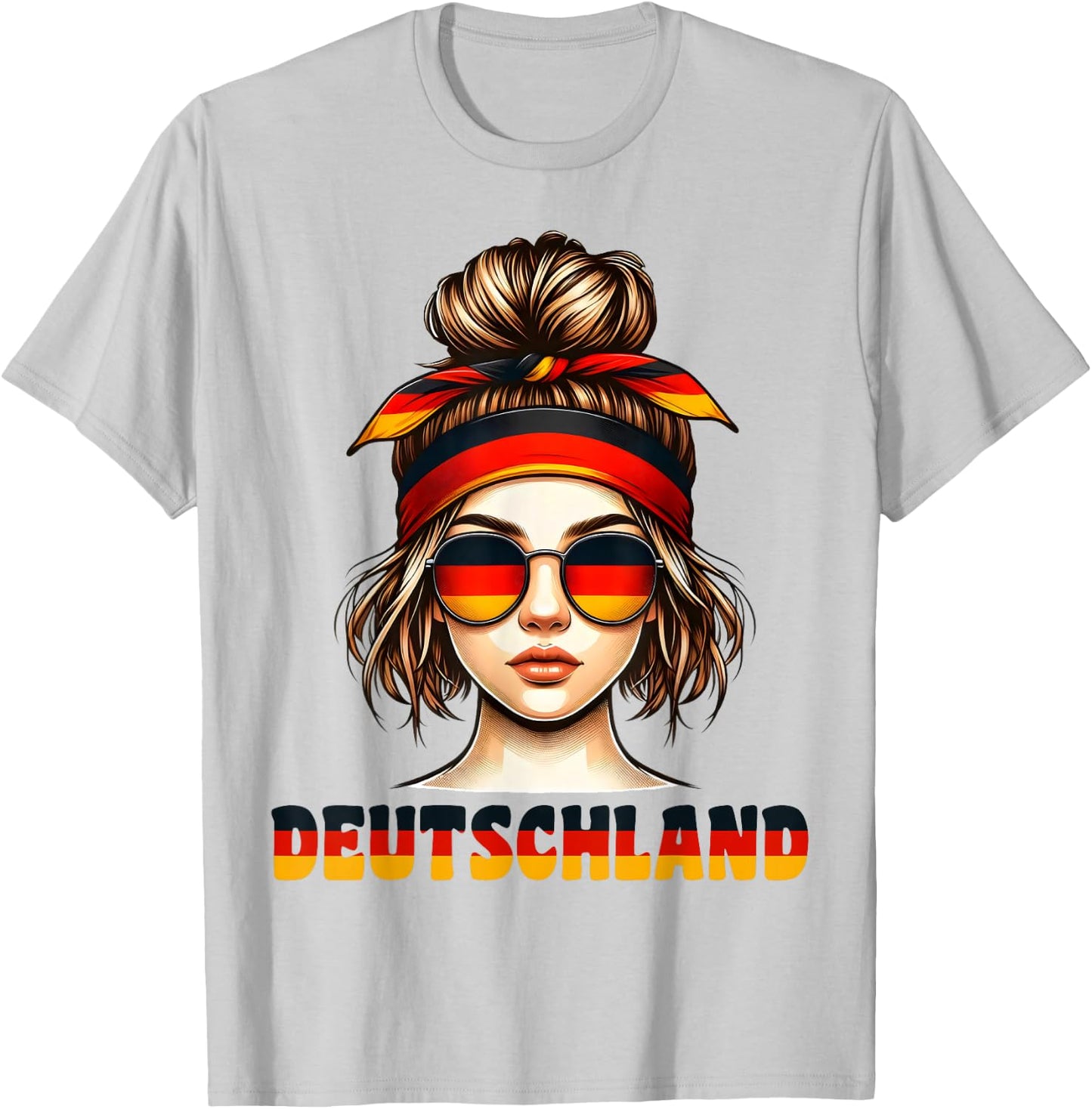 Germany Women's German Girl , White T-Shirt - T-Shirt | Ash