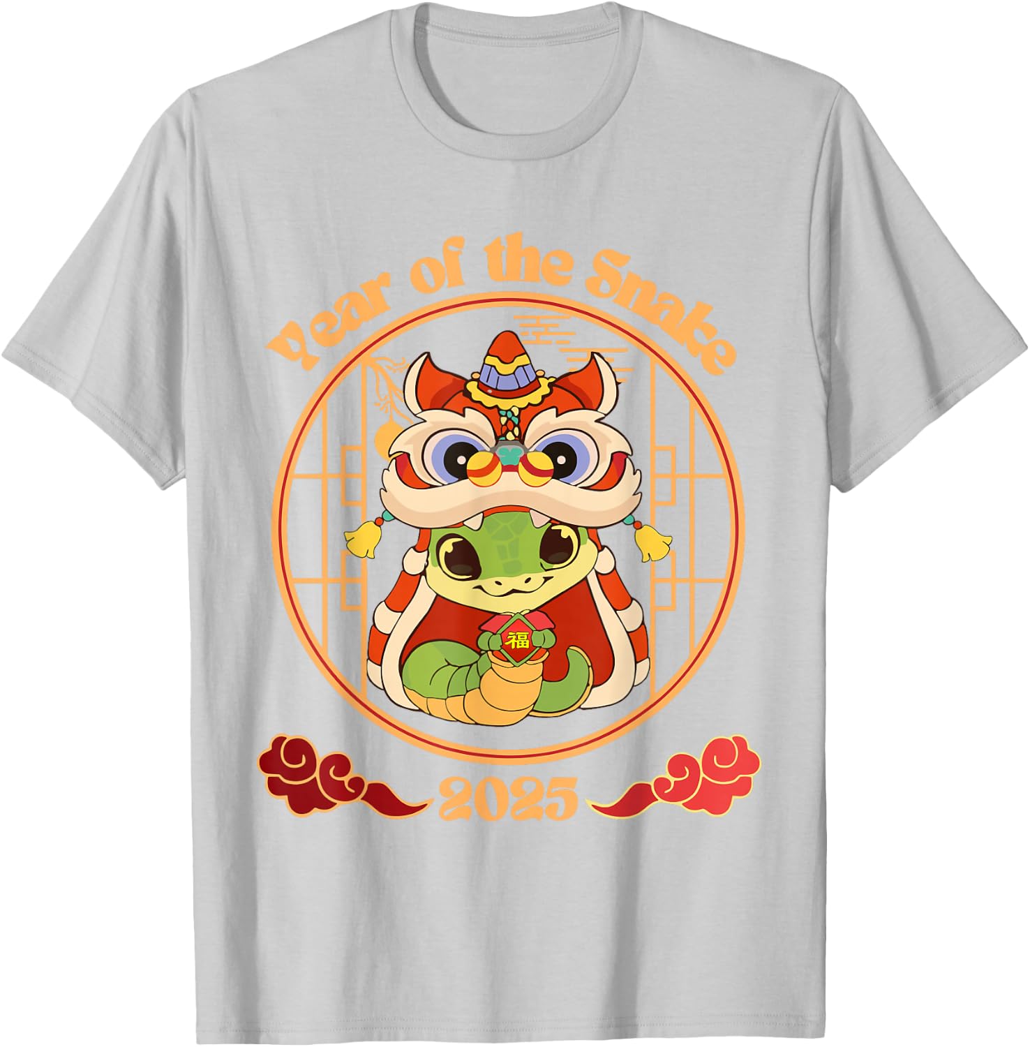 Year of The Snake 2025 Lunar New Year Chinese New Year 2025 T-Shirt - T-Shirt | Ash