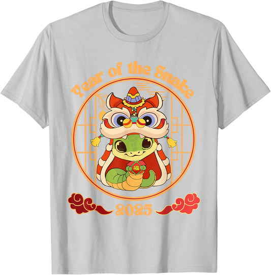 Year of The Snake 2025 Lunar New Year Chinese New Year 2025 T-Shirt - T-Shirt | Ash