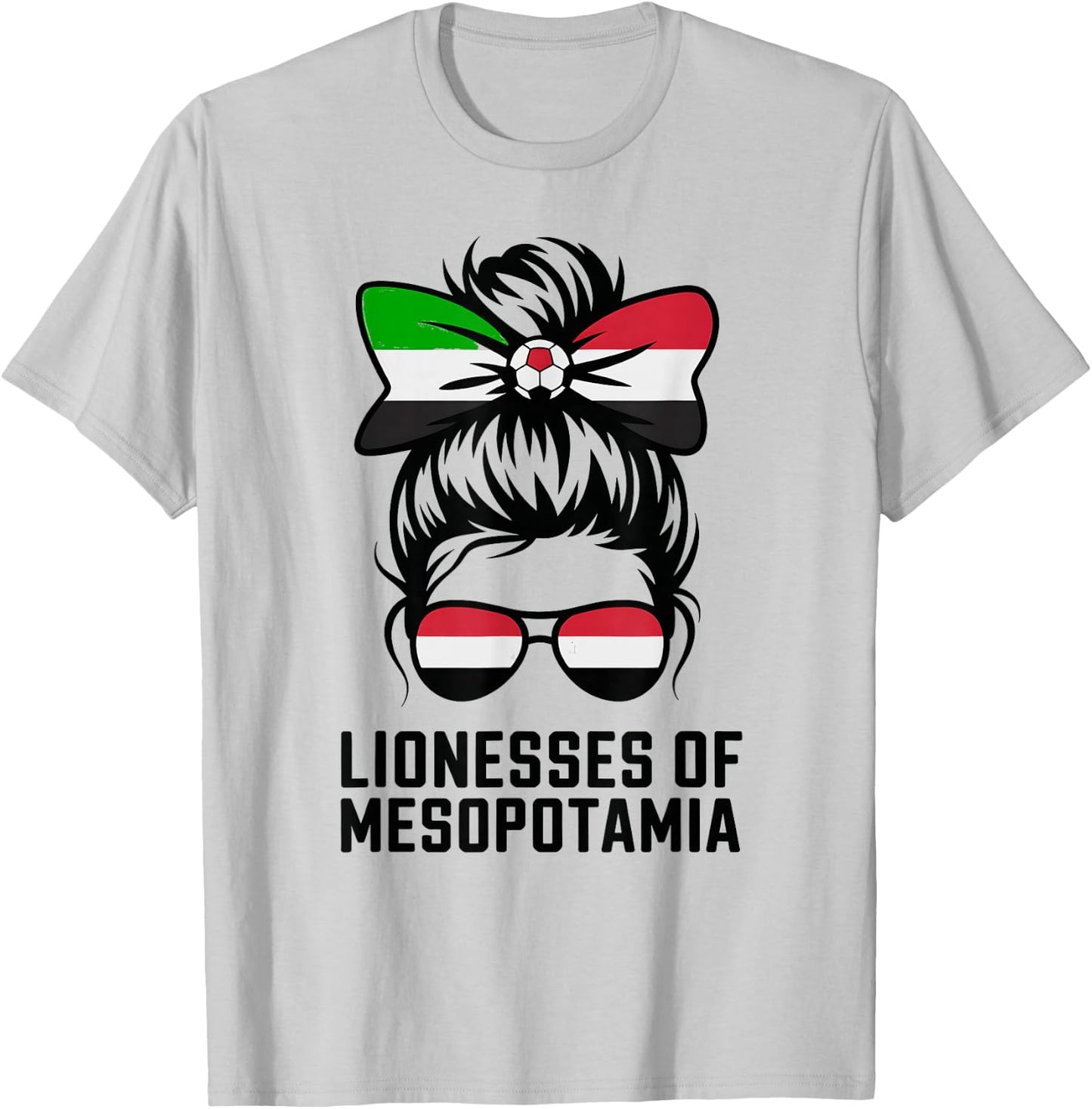 Proud Iraqi Girl Iraq Match Slogan Game Day Matching Fan T-Shirt - T-Shirt | Ash