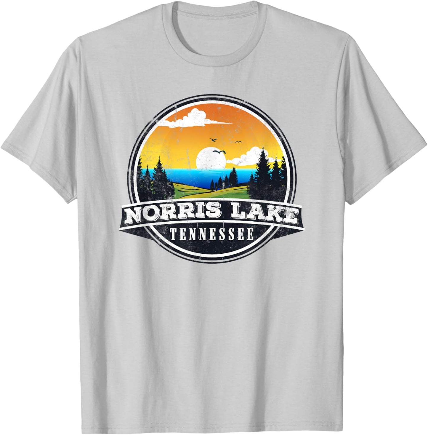 Fishing Boating Camping - Lakeview Norris Lake T-Shirt - T-Shirt | Ash