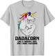 Dadacorn Muscle Dad Unicorn Fathers Day Funny Gift T-Shirt - T-Shirt | Ash