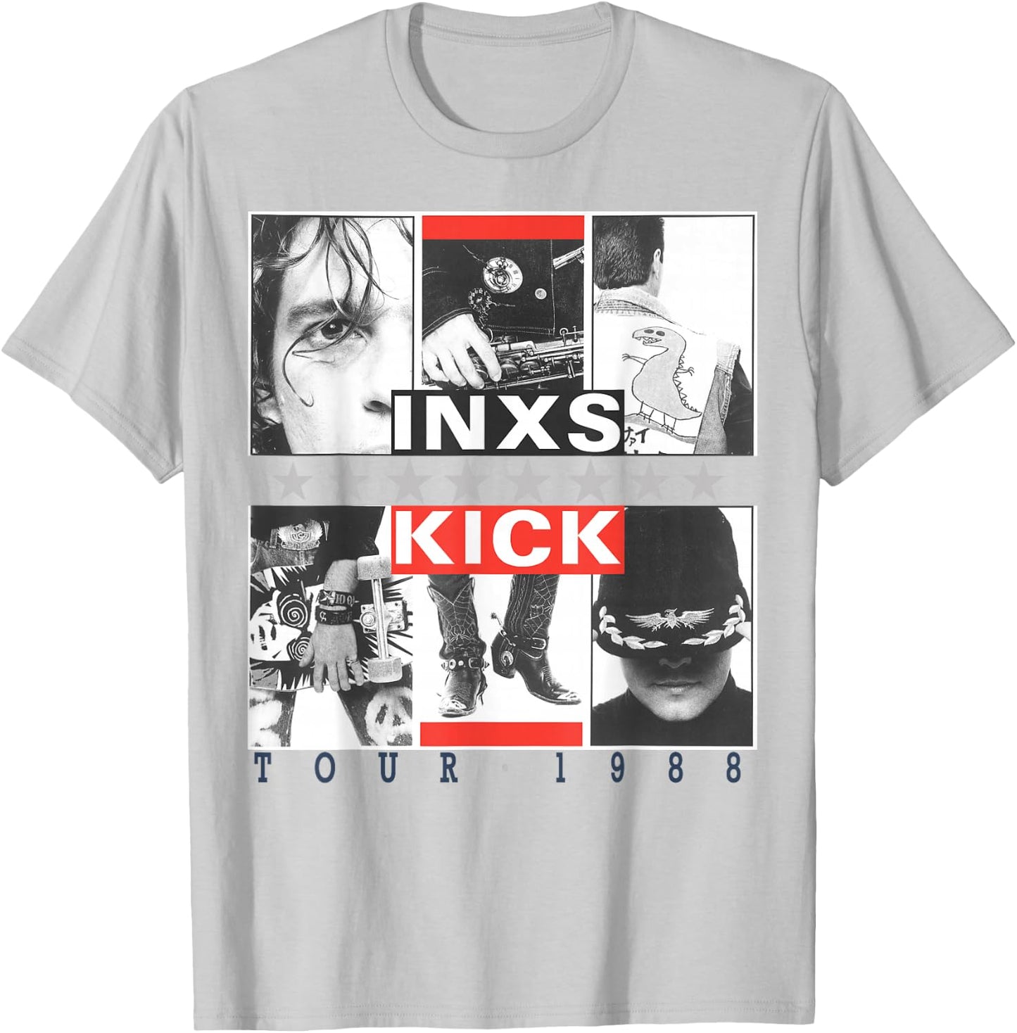 INXS Kick Inner Cover , White T-Shirt - T-Shirt | Ash