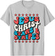 Jesus Christ Stars & Stripes Retro 4th of July Christian USA Kids Men T-Shirt - T-Shirt | Ash