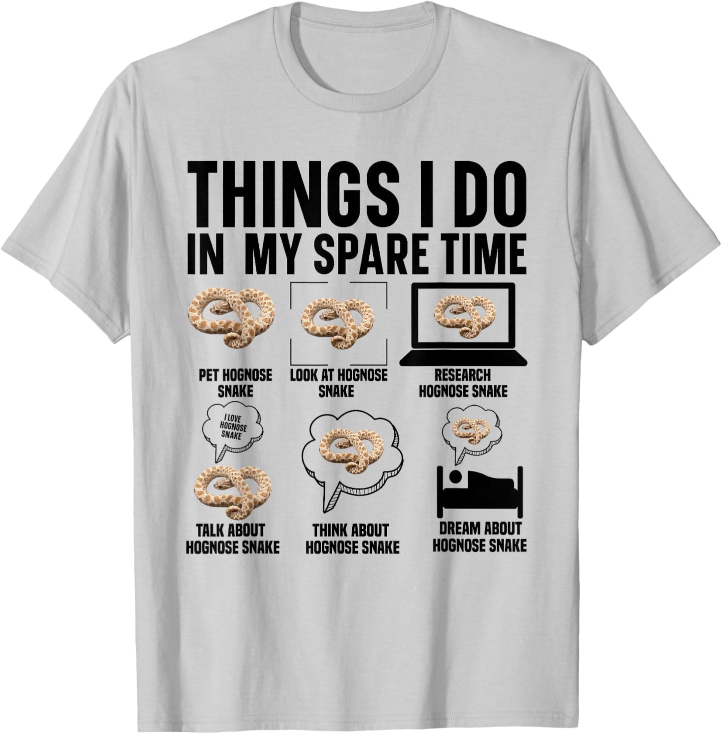 Hognose Snake Hide Hognose Snake Ring Hognose Snake T-Shirt - T-Shirt | Ash