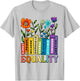 Equality Books Wildflower Rainbow LGBT Lesbian Gay Pride T-Shirt - T-Shirt | Ash
