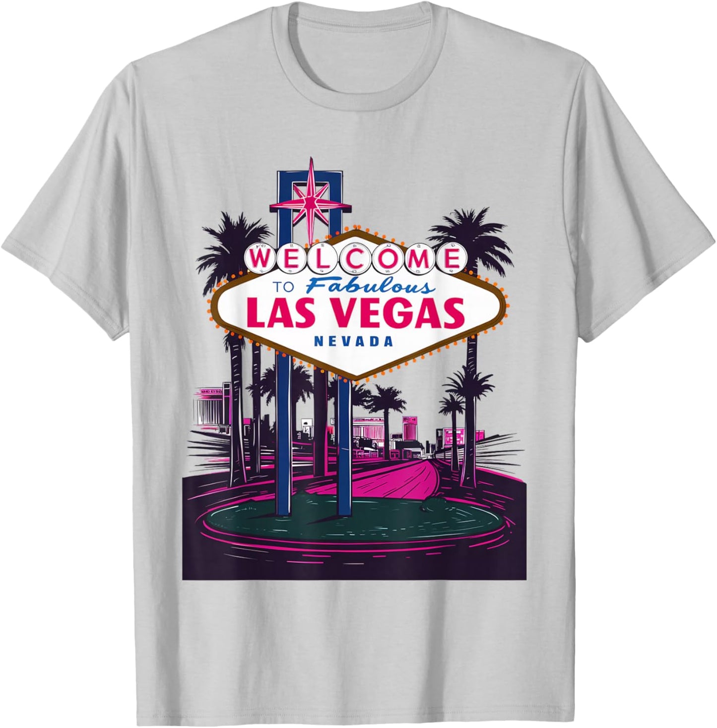 I Love LAS VEGAS Nevada City Vegas Souvenir Gifts Las , white, S T-Shirt - T-Shirt | Ash