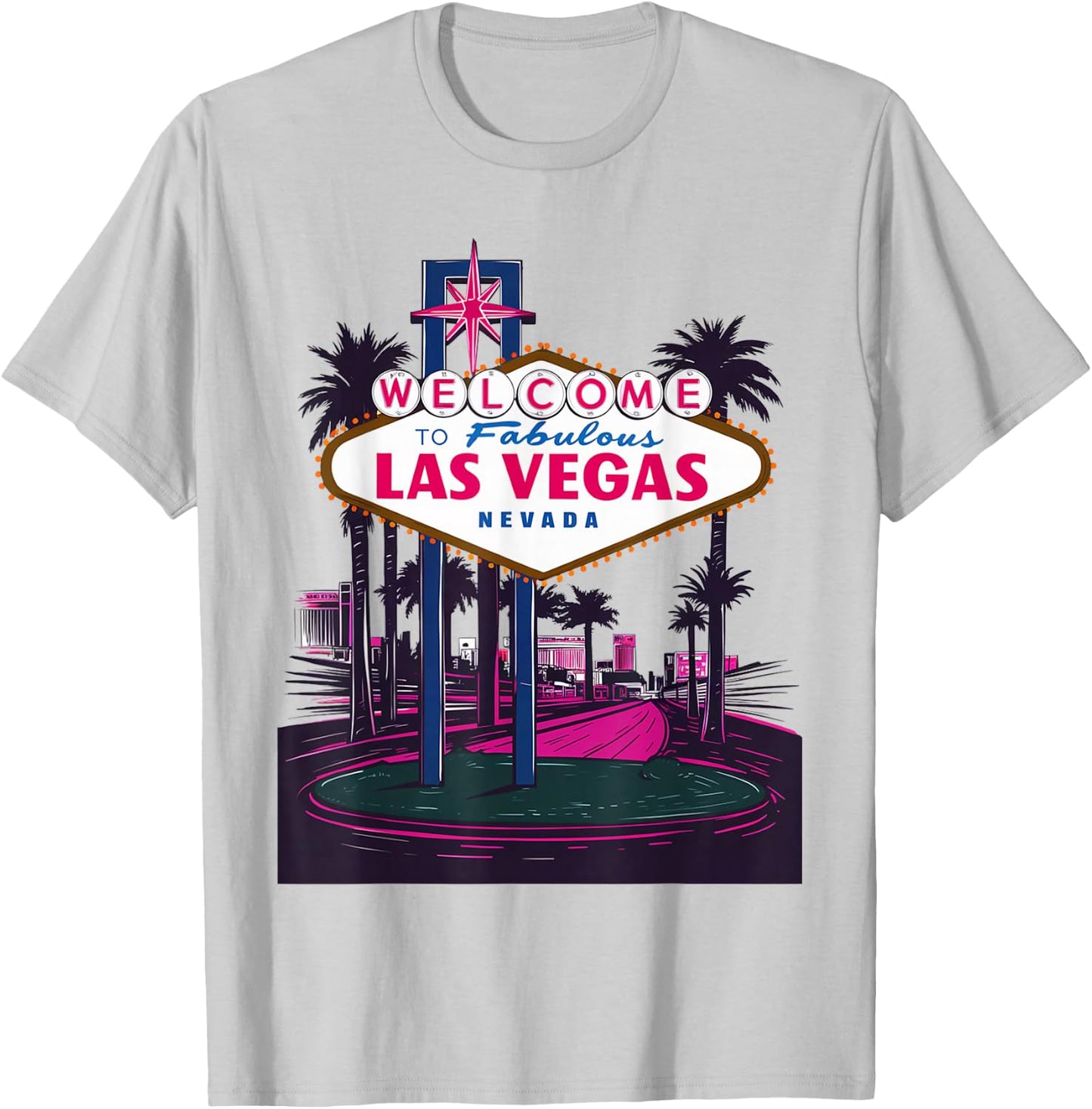 I Love Las Vegas Nevada City Vegas Souvenir Gifts Las , White T-Shirt - T-Shirt | Ash