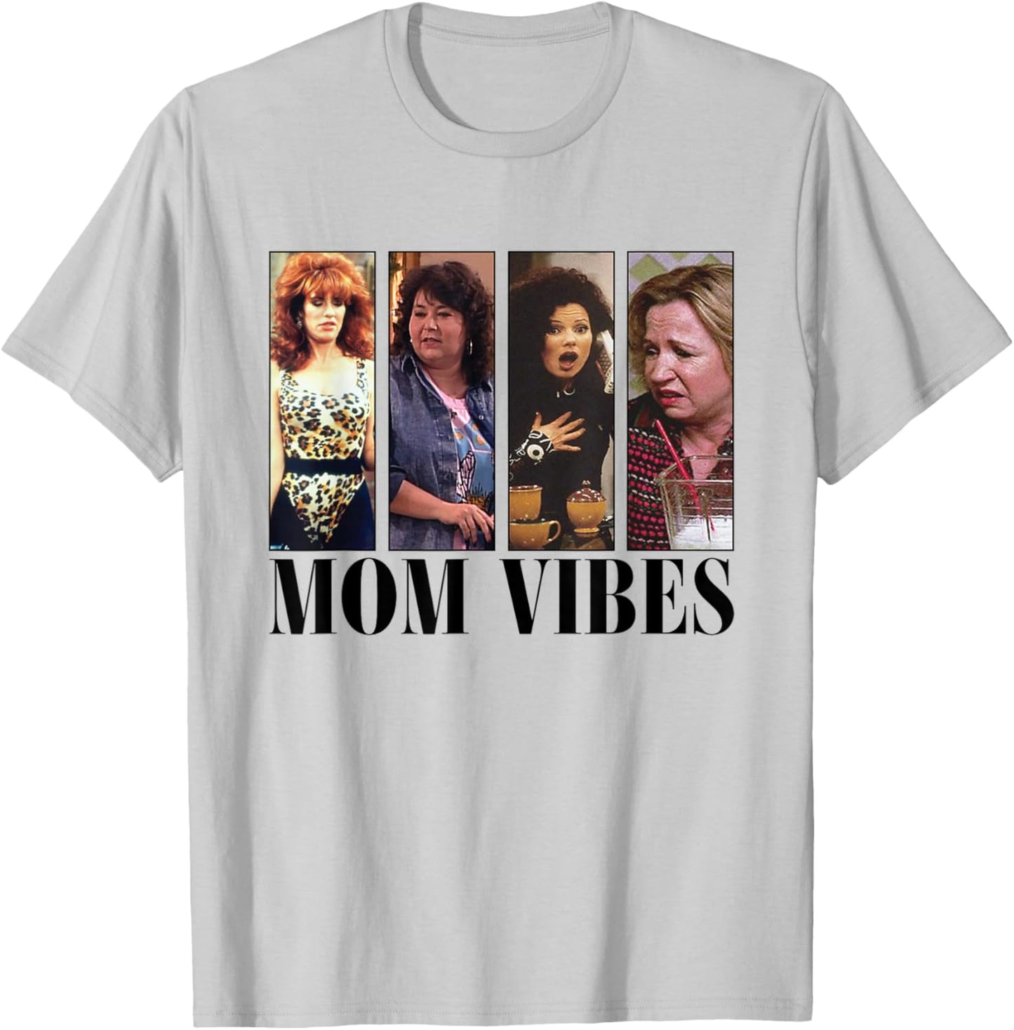 Mom Vibes Sitcom Mom Cool Mother's Day Mother's Day Vibes 70s , gray T-Shirt - T-Shirt | Ash