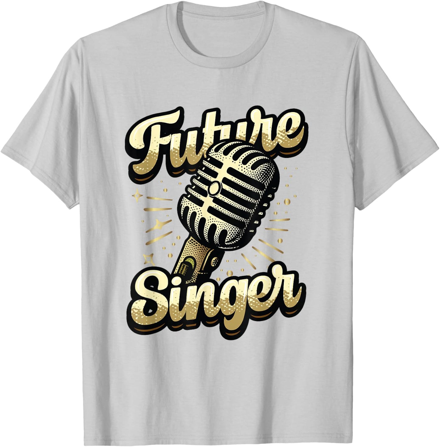 Future Singer Kids Choir Band Singing T-Shirt - T-Shirt | Ash