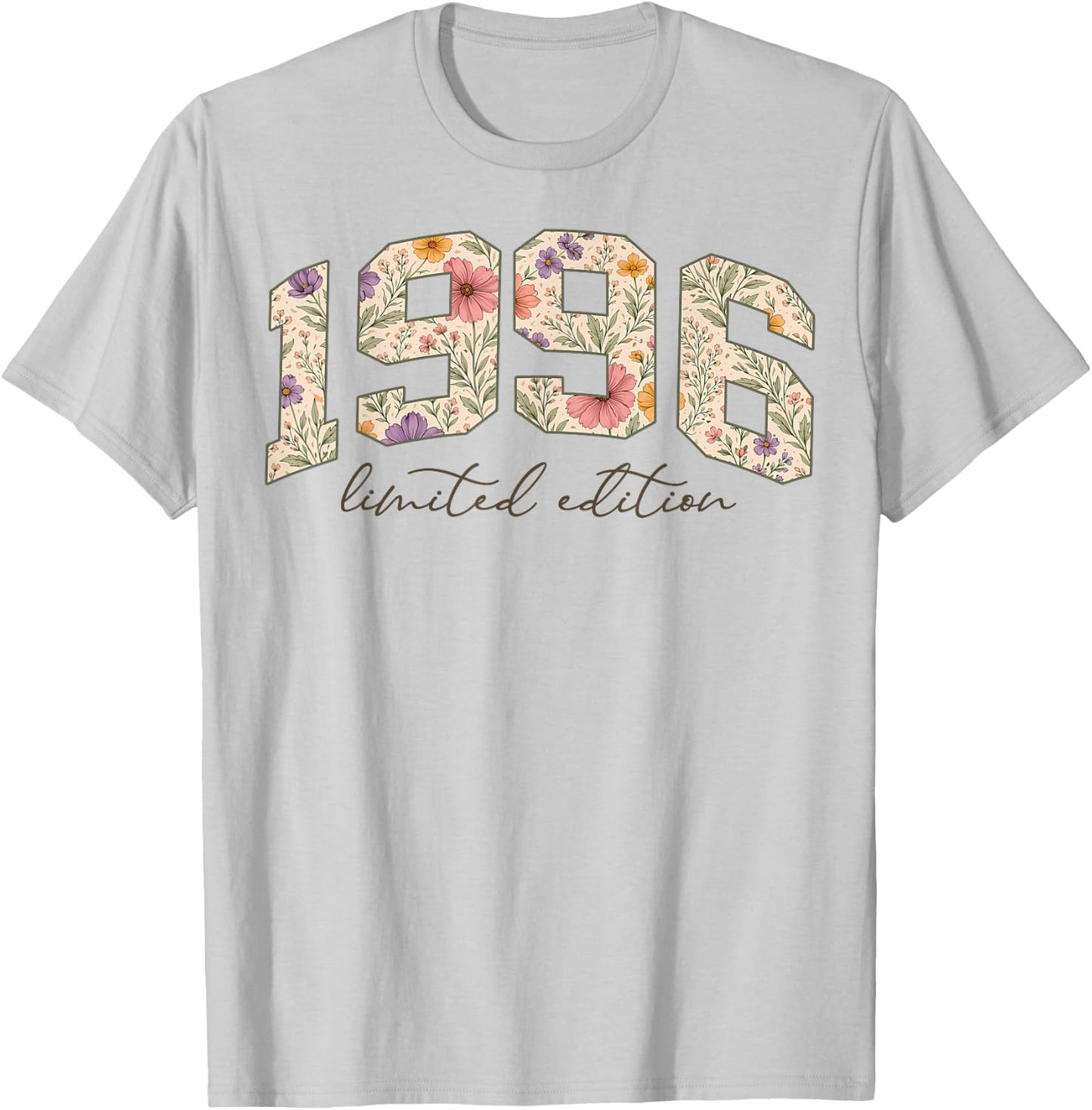 Vintage 1996 Floral Limited Edition 30th Birthday Women T-Shirt - T-Shirt | Ash